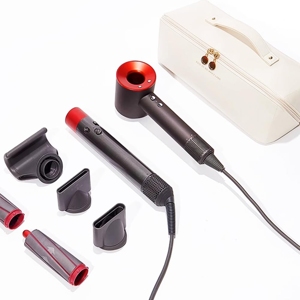 Linpr Travel Case Compatible with Dyson Airwrap Styler, Portable Supersonic Hair Dryer Travel Storage Bag, Waterproof Carrying Case Organizer for Shark Flexstyle and Attachments (White)