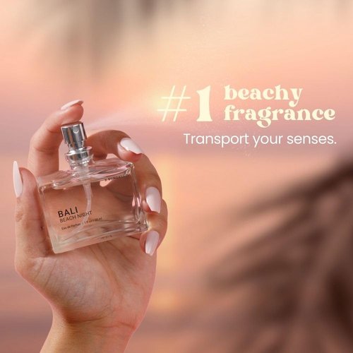Beachwaver Co. B. Bungalow Bali Beach Night Fragrance - Full Size (1 Fl Oz) | Australian Sandalwood, Coconut & Vanilla Notes