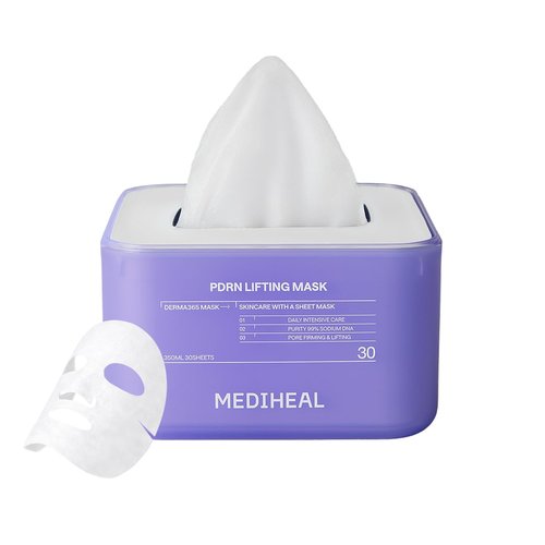 Mediheal Derma 365 Daily Mask - PDRN & Hyaluronic Acid for Deep Moisturization | 30 Sheets