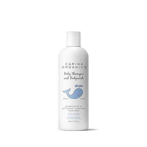 Carina Organics Baby Shampoo & Body Wash - Gentle, All-Natural Formula for Sensitive Skin