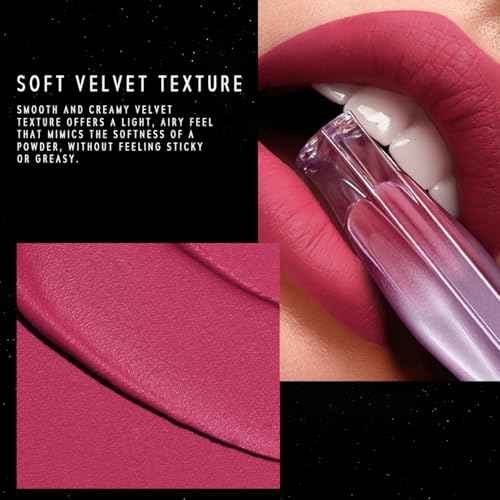 NEBULA VELVET LIP CREAM-Long Lasting Lip Stain, Waterproof and Transferproof Lip Tint, Matte Finish, Smooth Out Lip Lines, Lightweight & High Coverage, Stocking Stuffers (01 CORDELIA)