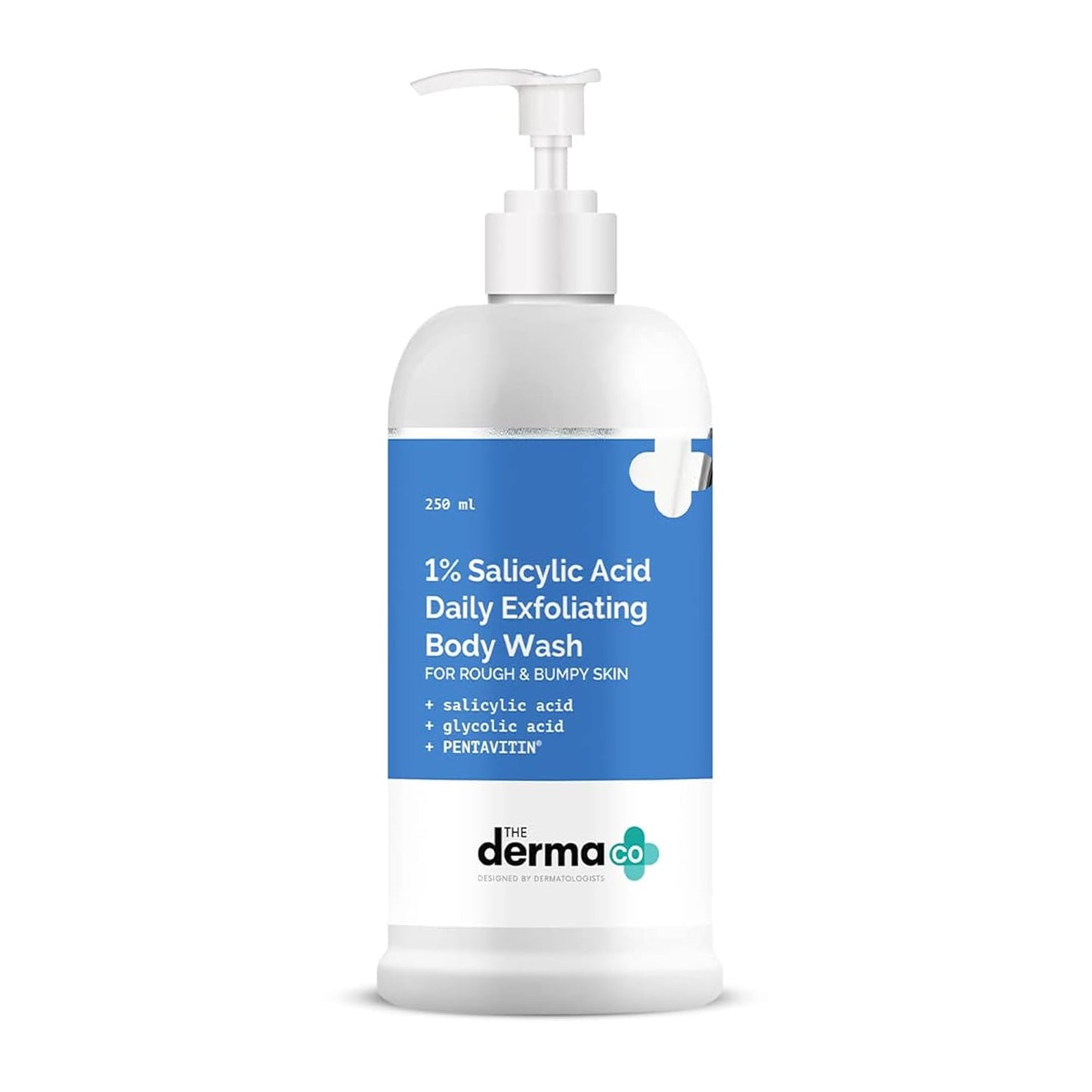 The Derma Co 1% Salicylic Acid Body Wash - Gently Exfoliates & Hydrates | 8.45 Fl Oz/250ml