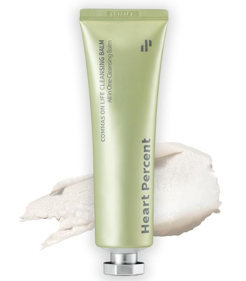 Heart Percent Clarifying Cleansing Balm - Vegan Sherbet Oil Makeup Remover for All Skin Types | 80ml (2.7oz)