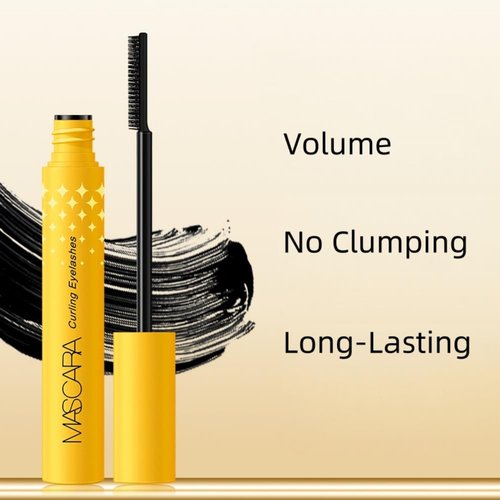 Regine Switzerland Waterproof Mascara - Black, No Clumping, Long-Lasting Volume & Length, Comb Brush