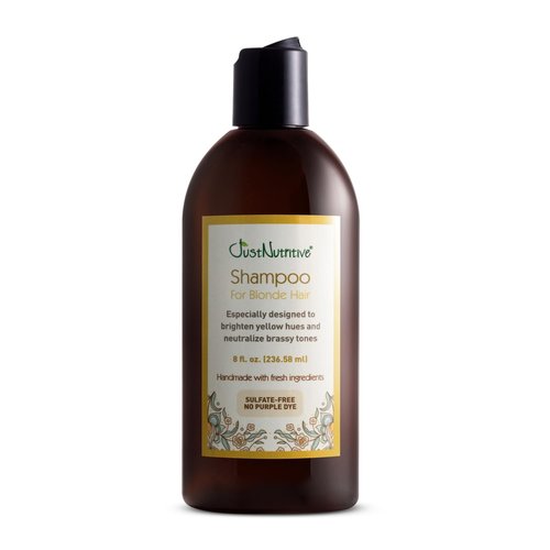 Just Nutritive Shampoo - Blonde Hair Care for Natural & Color-Treated Hair | Neutralizes Brassy Tones, 8 oz.