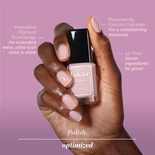 LONDONTOWN Lakur Nail Polish - Chip-Resistant & Non-Toxic Formula | Glossy Rose Pink, 0.40 fl oz