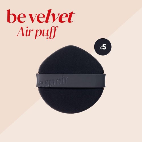 Espoir Be Velvet Air Puff 5-Pack - Flawless Makeup Sponge Applicators for Liquid Foundation & Powder