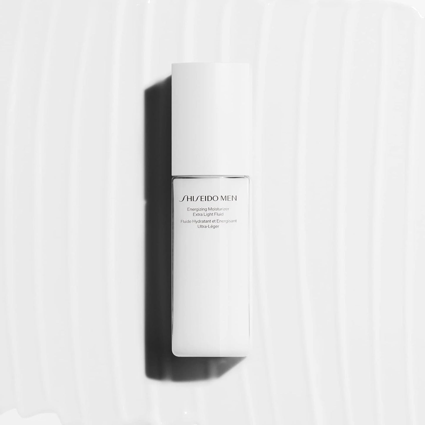 Shiseido Men Energizing Moisturizer - Extra Light Fluid 100 mL | Reduces Fine Lines & Dullness, Non-Greasy Texture