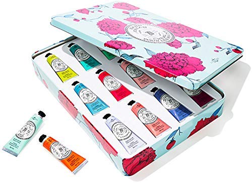 La Chatelaine Deluxe Hand Cream Gift Set - 20% Organic Shea Butter | Natural & Organic Lotion | Made in France | 12 x 1 oz