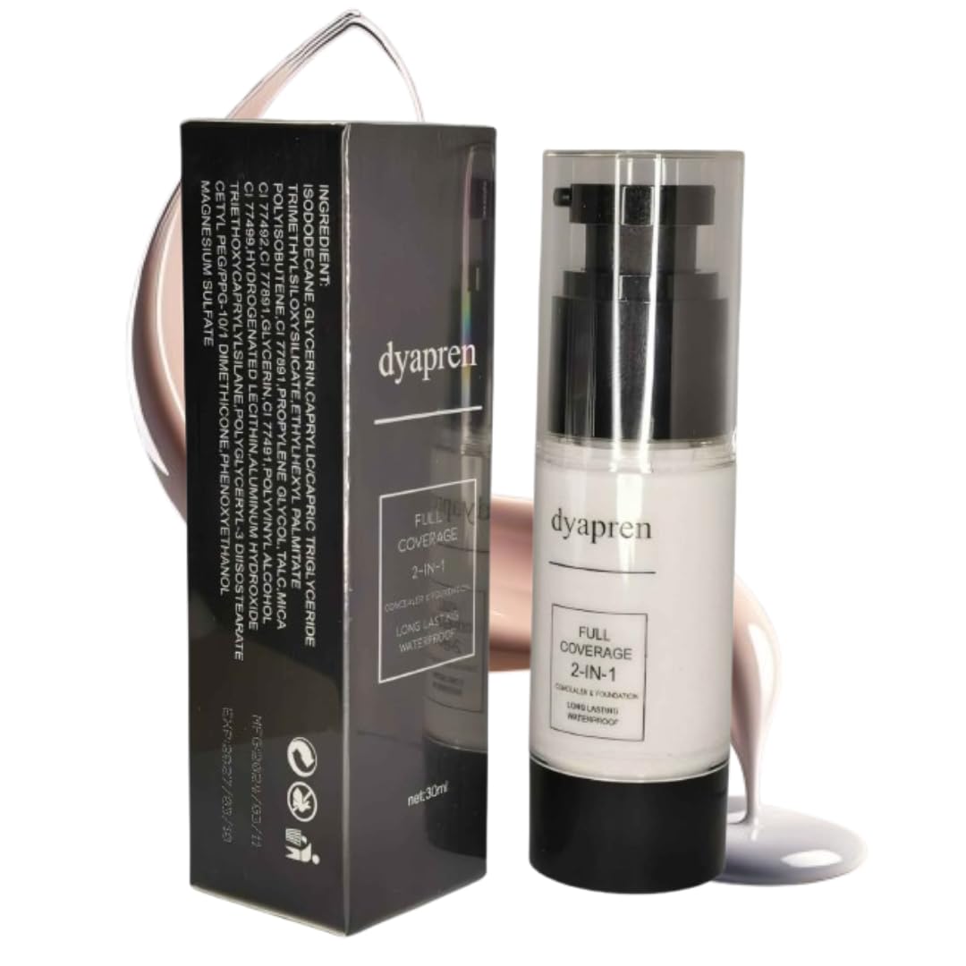 Skiennix Natural Glow Enhancer Liquid Foundation - Lightweight, Buildable Coverage, 30ml | Ideal for All Skin Types