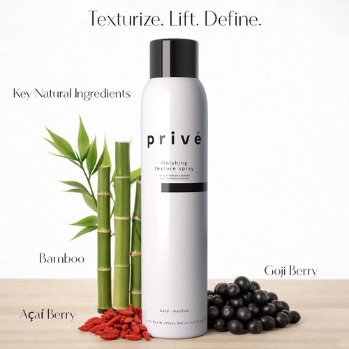 Privé Finishing Texture Spray - Lightweight Flexible Hold for All Hair Types | Buildable Volume (6.1 oz)