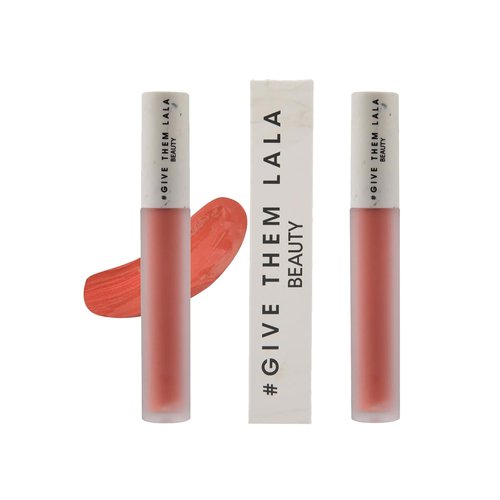 GIVE THEM LALA Matte Lipstick - Lightweight Cushion Cream Lipstick in Nude - Long Lasting & Cruelty Free