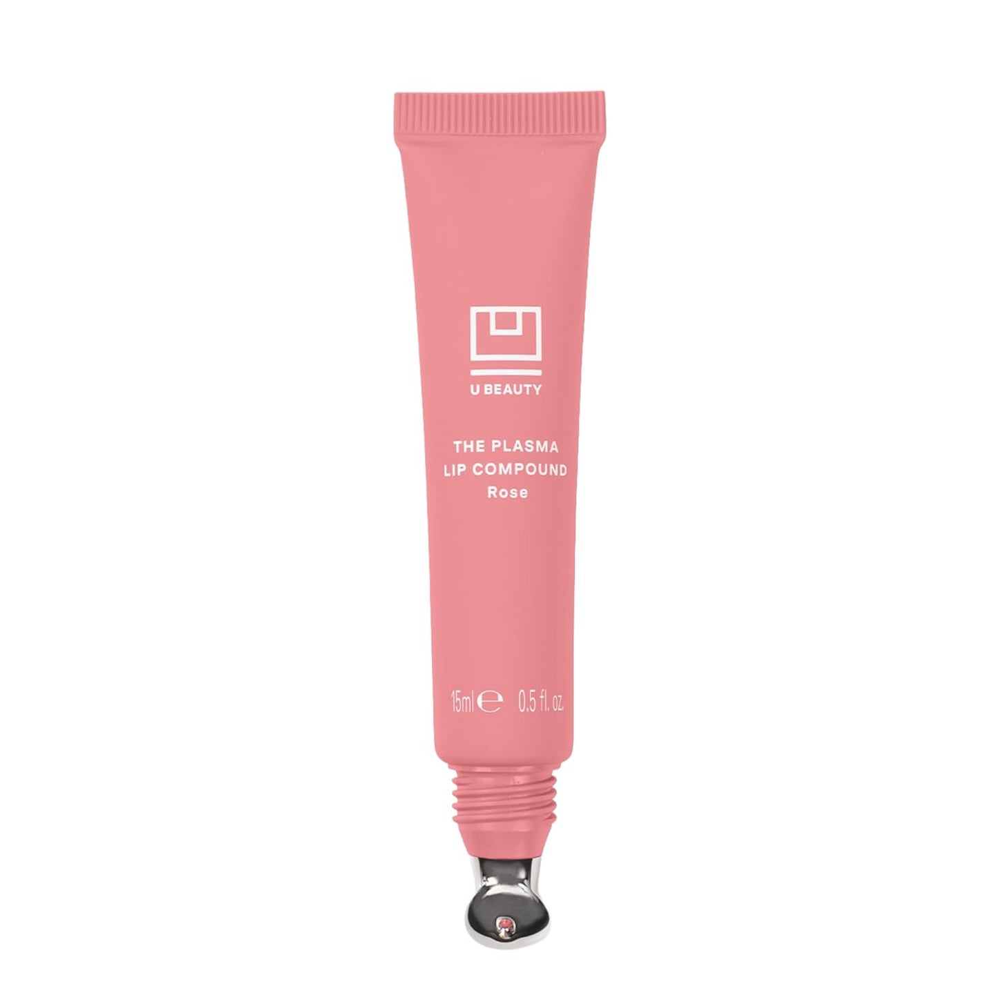 U Beauty The PLASMA Tinted Lip Compound - Hydrating Anti-Aging Lip Gloss with Hyaluronic Acid & Peptides, Rose - 15 mL