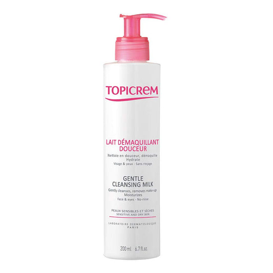 Topicrem Gentle Cleansing Milk - Nourishing Formula for Sensitive Skin | 200ml