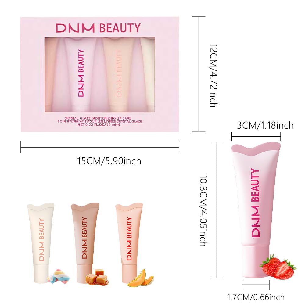 Skiennix Tinted Lip Serum - Hydrating Melting Lip Balm for Glossy, Nourished Lips | Vegan & Cruelty-Free (Strawberry Milk)