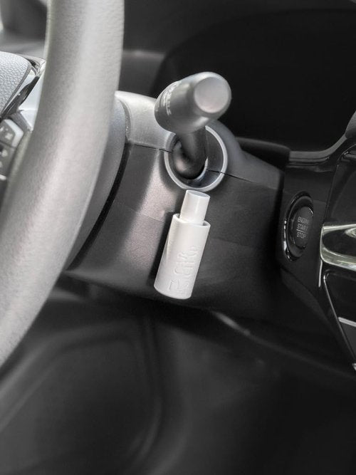 CarChap Lip Balm Holder - Original Mess-Free Car Lip Gloss Organizer | USA-Made, Patent Pending, White