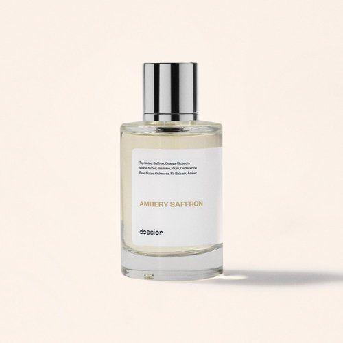 Dossier Ambery Saffron Eau de Parfum | Vegan Unisex Perfume Inspired by MFK Baccarat Rouge 540 - 3.4 Fl Oz (100ml)
