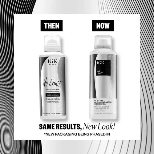 IGK No Limit Volumizing Spray - Root Lift & Full-Body Hair Spray for Lasting Volume and Texture