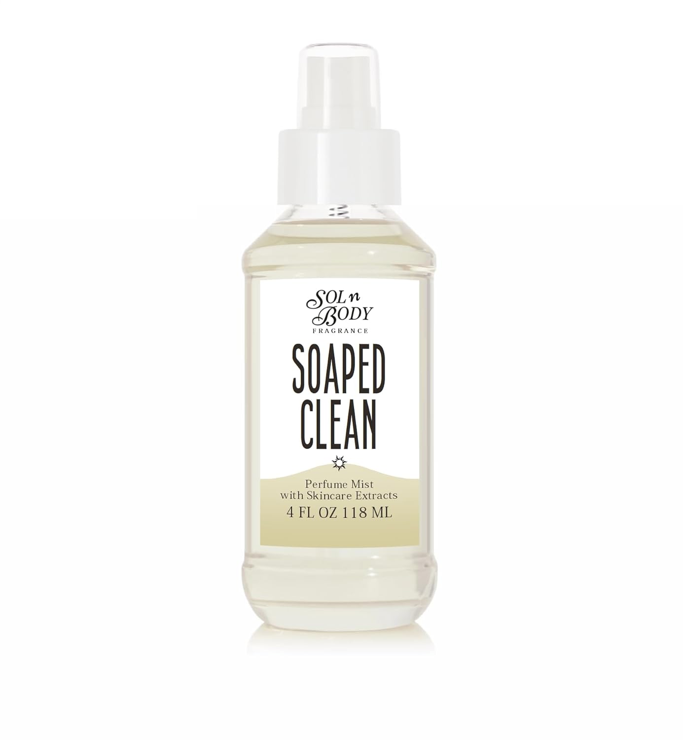Solnbody SOAPED CLEAN Body & Hair Cologne Mist - Fresh Soap, Cool Water & Clean Cotton Scent with Skincare Extracts