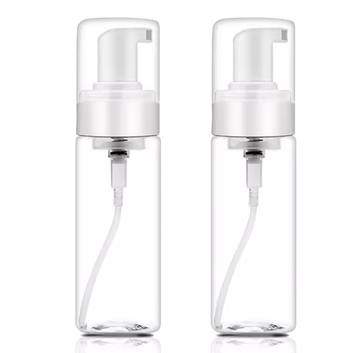 Foam Bottle Dispenser,2pcs 200ml/7OZ Foaming Pump Bottle Foam Soap Bottle Dispenser Transparent Empty Spray Bottles Foaming Hand Soap Dispenser Bottles Refillable Soap Dispenser