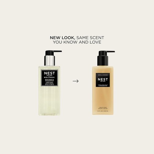 NEST New York Liquid Soap - Himalayan Salt & Rosewater, Nourishing Formula - 10 fl oz, Gluten Free & Cruelty Free