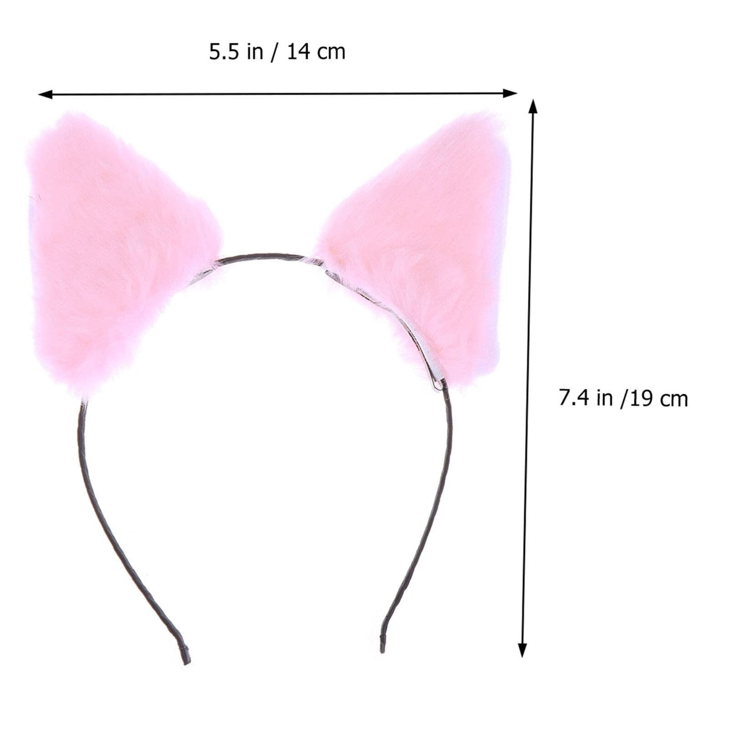 PartyKindom Hairband with Ears Kids Party Headwear Fluffy Cat Ears Headband Cat Ears Headband Cat Ears Halloween Women Cute Plush Party Hair Hoop Fox Ear Headband Toddler Animal Puppy