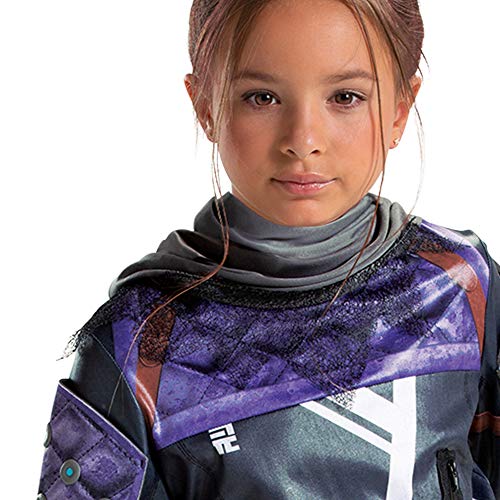 Apex Legends Wraith Costume for Kids, Official Deluxe Apex Costume Jumpsuit with Scarf, Child Size Medium (7-8)