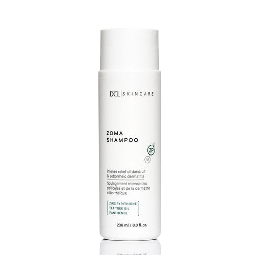 DCL Skincare Zoma Dandruff Control Shampoo - Zinc Pyrithione for Dry Scalp, 8 fl oz
