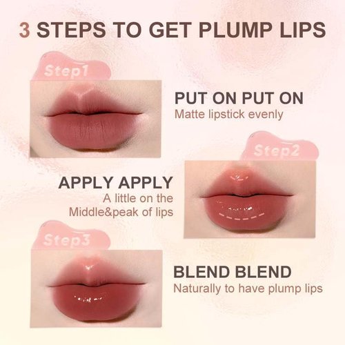 JUDYDOLL Peach Honey Lip Oil - Hydrating Non-Sticky Gloss with Real Peach Scent | Jelly Texture, Sheer Shine