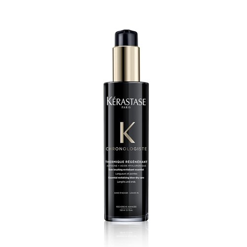 Kerastase Chronologiste Hair Serum - Heat Protectant with Argan Oil for Frizz Control & Strengthening | 5.1 Fl Oz