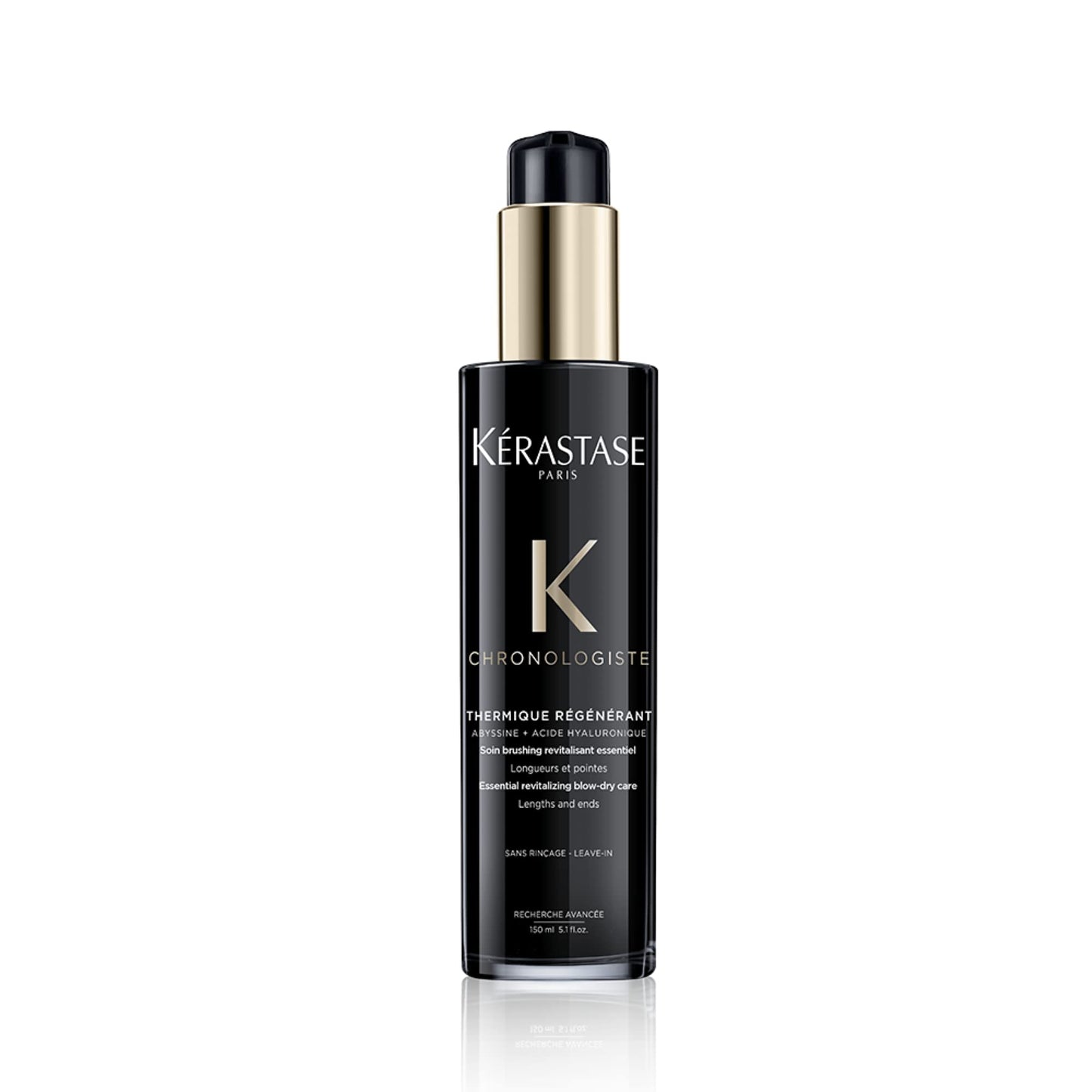 KÉRASTASE Chronologiste Thermique Régénérant Hair Serum, Heat Protectant, Prevents Breakage, Controls Frizz & Protects Against Humidity with Argan Oil for Dry, Fine & Brittle Hair, 5.1 Fl Oz