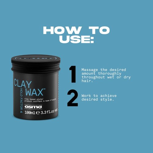 Osmo Firm Hold Clay Wax - Matte Finish for Natural Look & All-Day Hold | 100ml