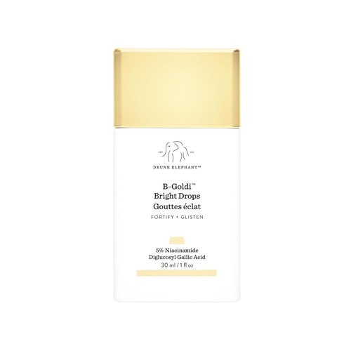 Drunk Elephant B-Goldi Bright Drops - 30 ml/1 fl oz - Illuminating Color Serum Drops - Clean Clinical Skincare - Cruelty-Free - Dermatologist-Tested - Free of Essential Oils, Silicones, and Fragrance