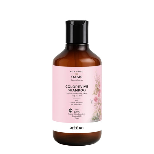 Artègo Rain Dance Oasis Colorevive Shampoo - Reviving Color-Fixing Formula with fiberHance™ for Vibrant Hair (10.2 oz)