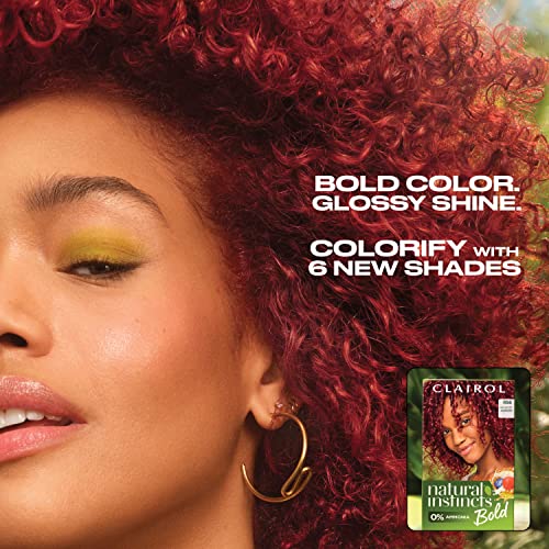 Clairol Natural Instincts Bold Permanent Hair Dye, R56 Achiote Auburn Hair Color, Pack of 1