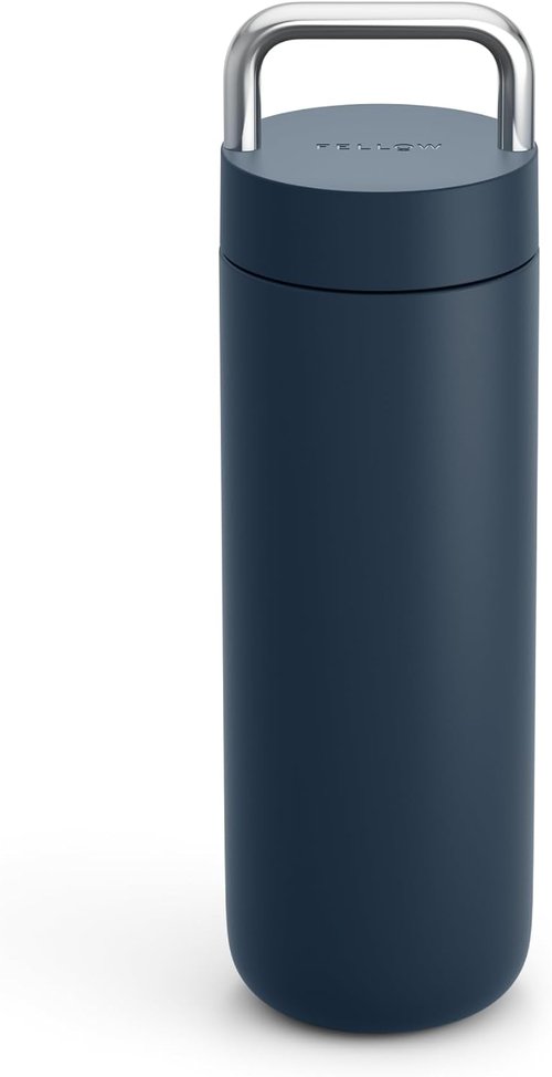 Fellow 20 oz Carter Carry Water Bottle - Vacuum Insulated, Leak-Proof, Dishwasher Safe | Stone Blue