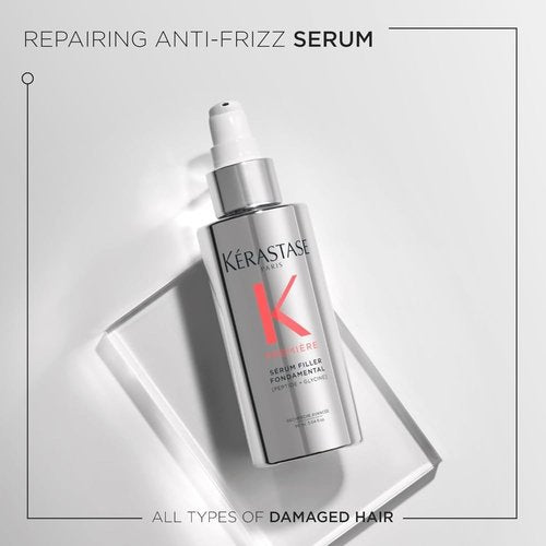 Kerastase Anti-Frizz Hair Repair Serum - Intense Bond Strengthening for All Damaged Hair Types