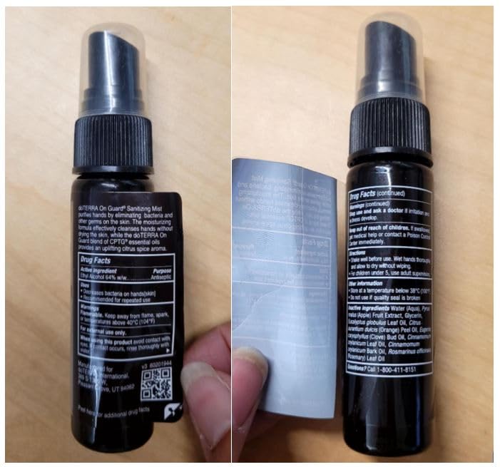 doTERRA On Guard Sanitizing Mist - 27mL | Effective Protection Against Germs (2 Pack)