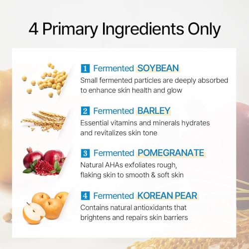 mixsoon Bean Essence-Exfoliating, Hydrating, Fermented Bean Extract, Gentle Formula for Smooth Skin 20ml / 0.68 fl.oz. Korean Glass Skin Care