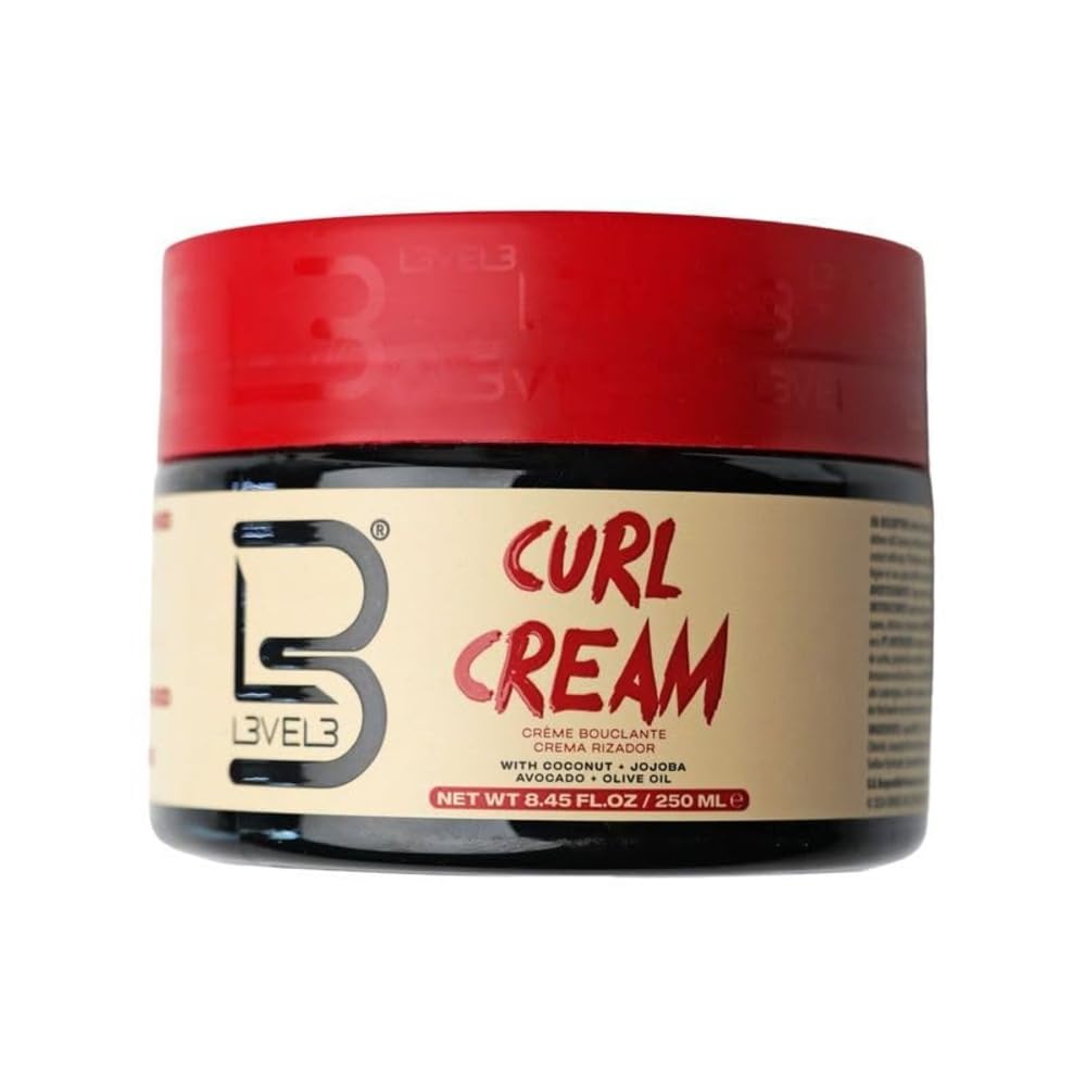 Skiennix Level 3 Hydrating Curl Cream - Coconut & Jojoba Oil for Coily & Curly Hair - Locks In Moisture & Shine
