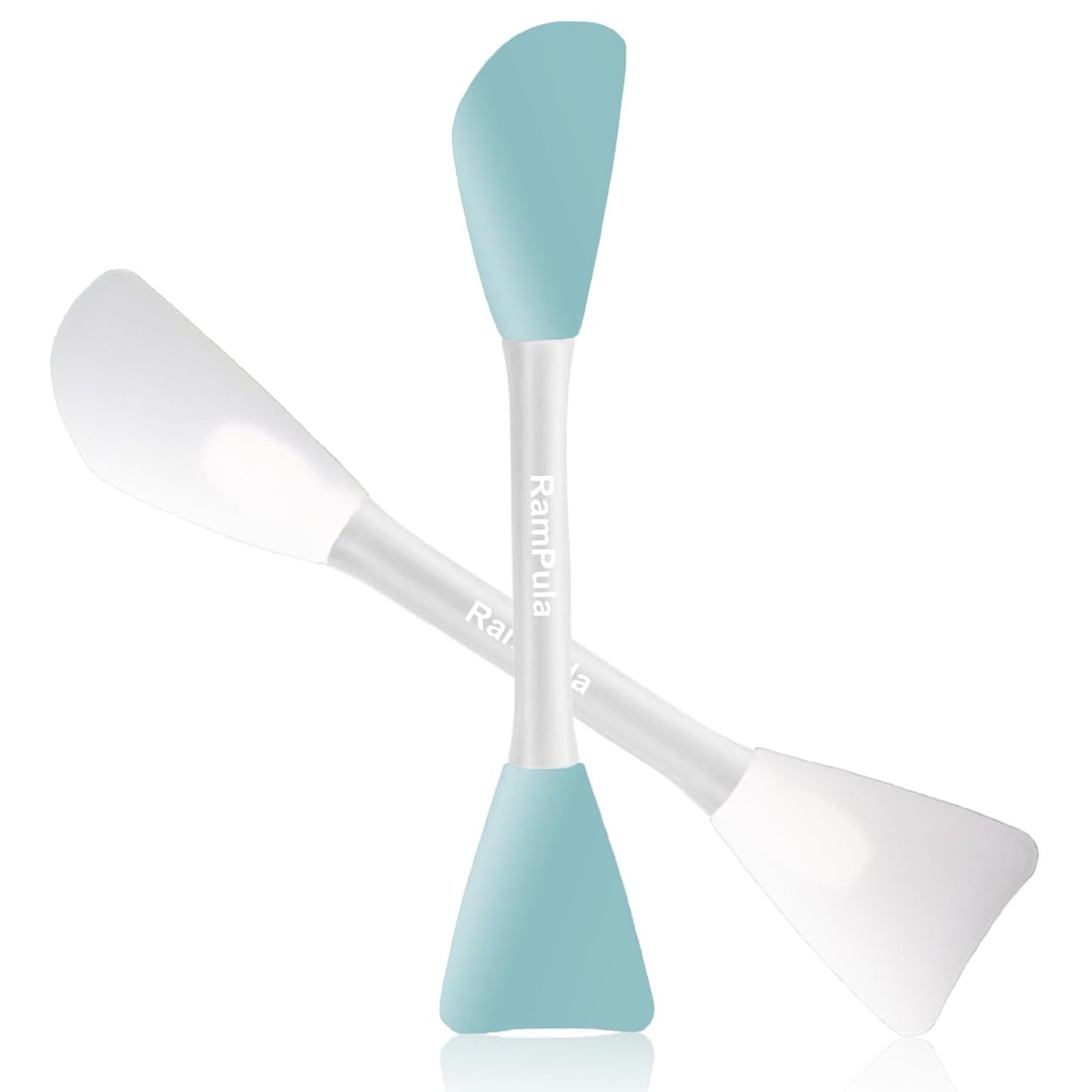 Skiennix Silicone Face Mask Applicator Brush - Double-End Handheld Tool for Cream & Clay Masks