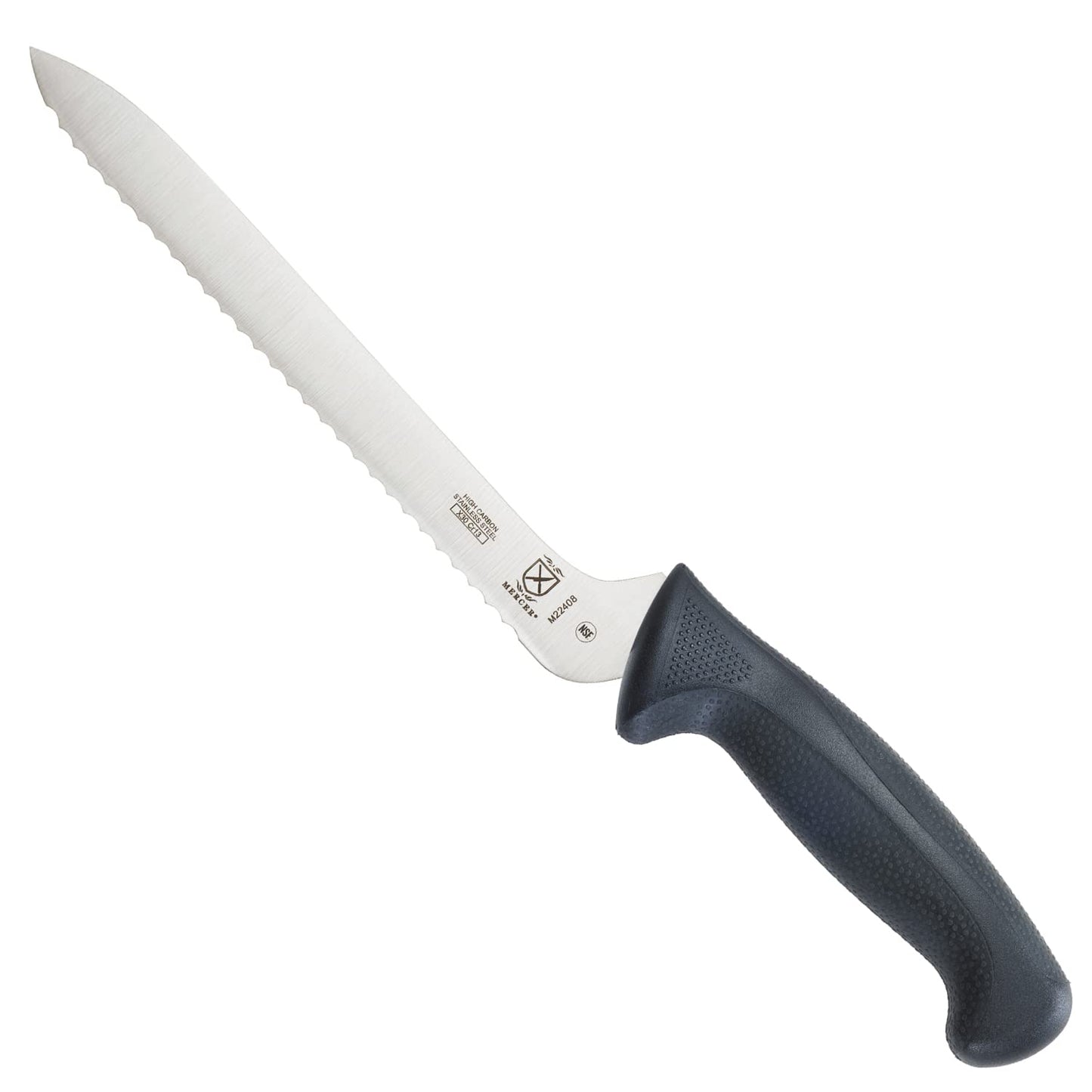 Mercer Culinary M18134BK Bread Knife, 6-Inch, Millennia Black