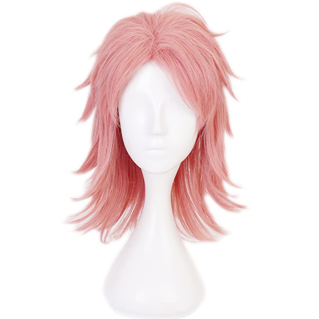 Aadesso Anime Demon鬼滅 Kimetsu No Sabito Pink Cosplay Heat Resistant Synthetic Hair s Halloween