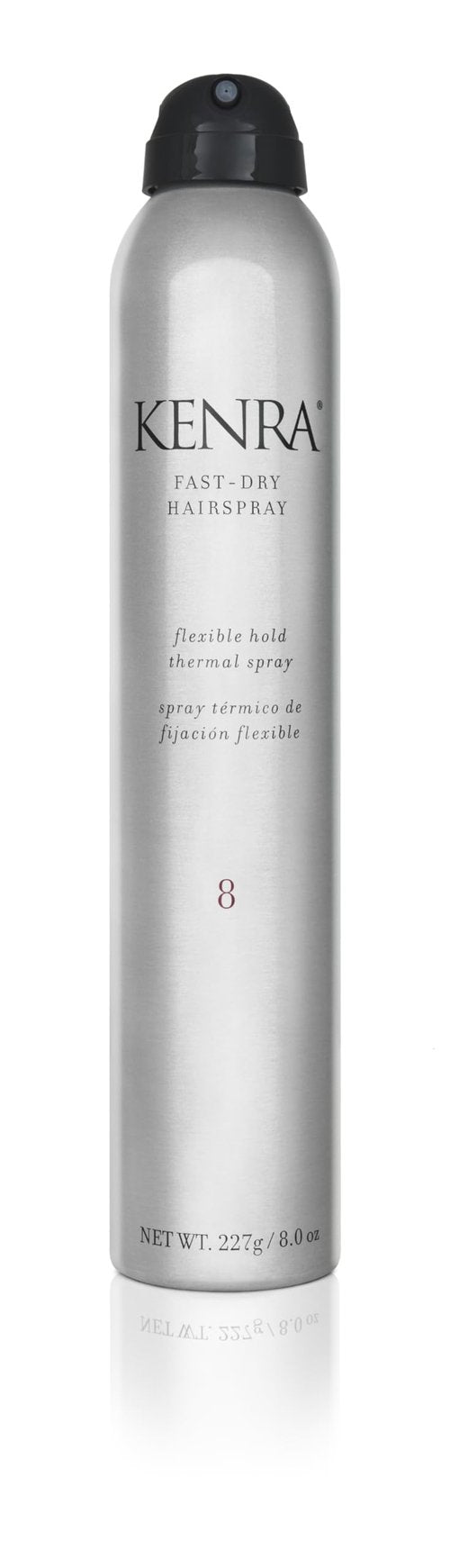 Kenra Professional Fast Dry Hairspray 8 | Flexible Hold Thermal Spray | Multifunctional Spray, Ideal For Both Styling & Finishing | Lightweight, Instant Control | All Hair Types | 8 oz