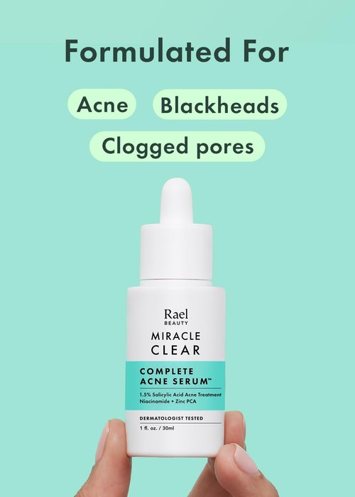 Rael Miracle Clear Serum - Salicylic Acid & Niacinamide Pore Minimizer | Korean Skin Care (1 fl oz)
