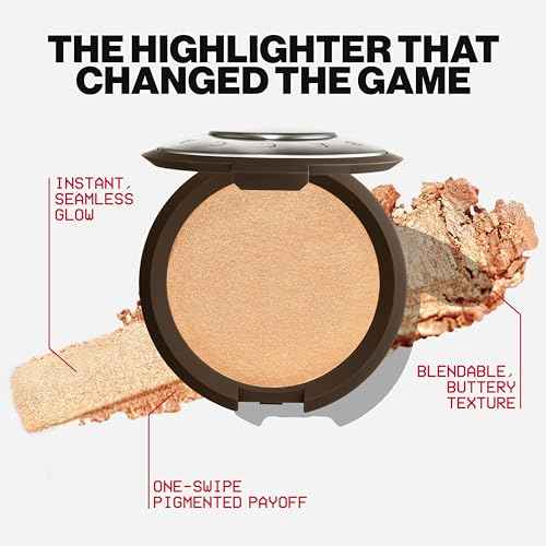 Smashbox X BECCA Shimmering Skin Perfector Pressed Highlighter | Creamy Formula that Melts into Skin for a Natural, Radiant, Glow-Boosting Highlight