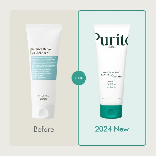PURITO Mighty Bamboo Cleanser - Gentle Moisturizing Face Wash for Sensitive Skin | Vegan & Cruelty-Free, 150ml