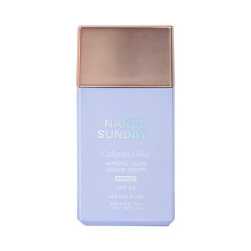 Naked Sundays CabanaGlow SPF 50 Bronzing Drops - Hydrating Glow Serum Sunscreen with Zinc Oxide + Broad Spectrum Protection