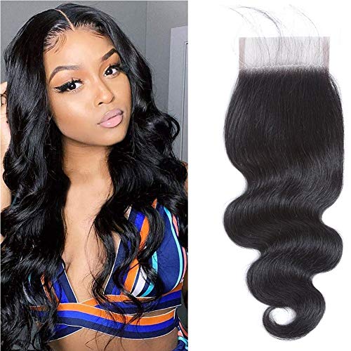 Dream Diana Body Wave Lace Closure 4x4 Free Part Brazilian Hair Closure Top Closure Human Hair Unprocessed Brazilian Closure（10h）