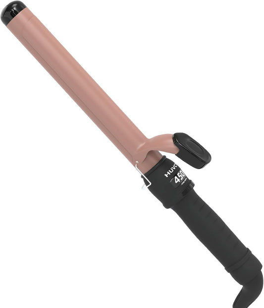 Skiennix 1-1/4 Inch Curling Iron - Ceramic Design with Fast Heat & LCD Display, Adjustable 180°F-450°F, Rose Gold